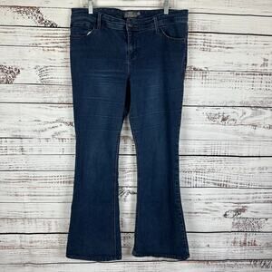 Women's EUC Torrid Luxe Slim Boot Dark Wash Denim Jeans Stretch Casual Size 18R